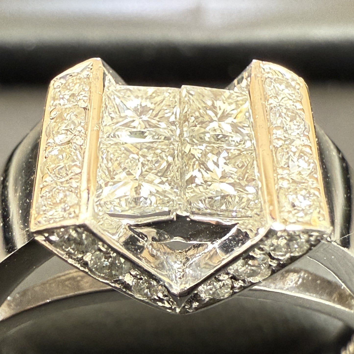 D1.00ct Pt900 11.2g Ring 