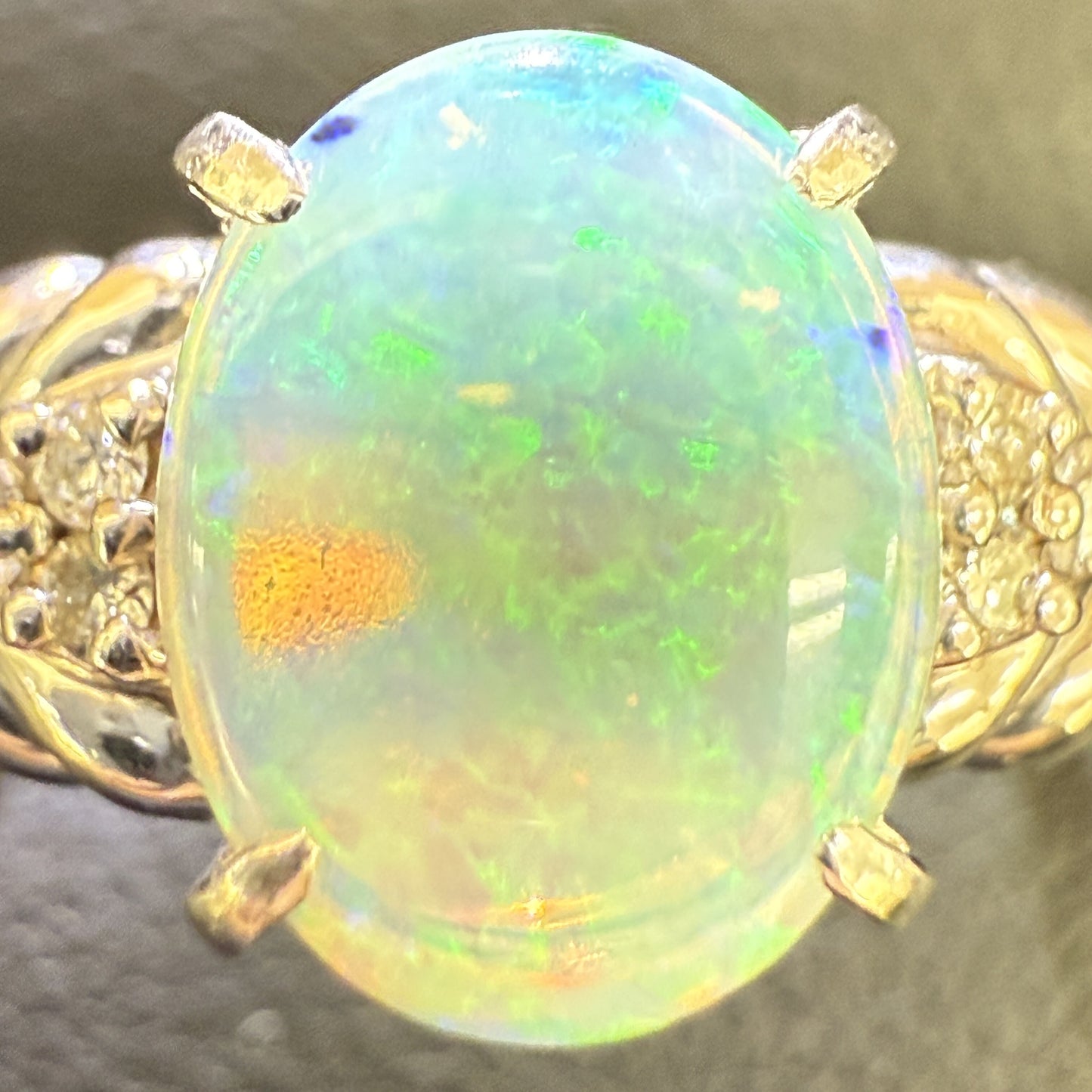 OP 0.84ct D 0.06ct PT900 4.2g Ring 