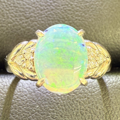 OP 0.84ct D 0.06ct PT900 4.2g Ring 