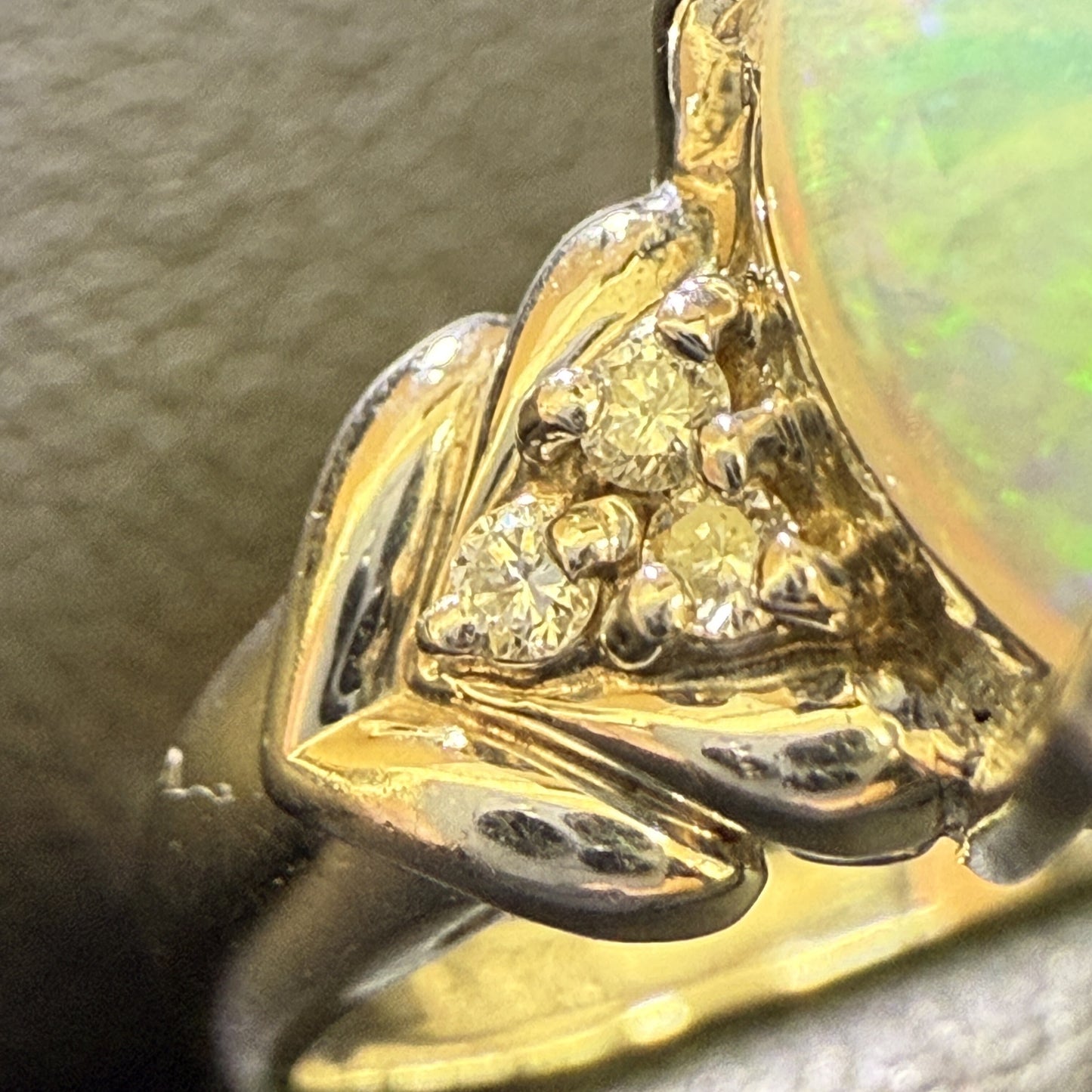 OP 0.84ct D 0.06ct PT900 4.2g Ring 