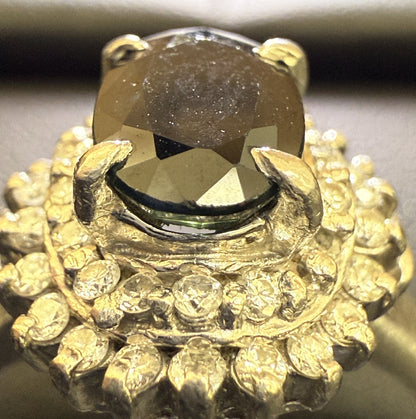 S1.19ct D0.30ct Pt900 6.1g Ring 