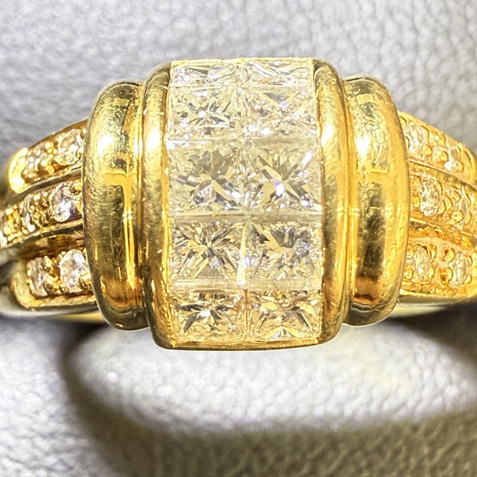 D0.78ct K18 6.5g Ring 