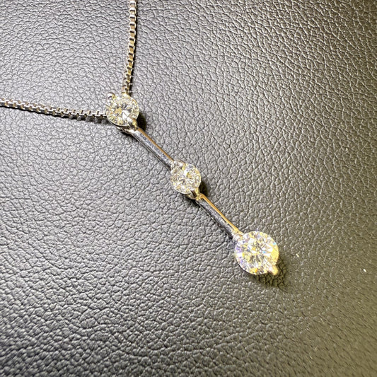 D0.50ct PT900/PT850 3.7g Necklace 