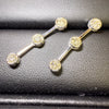 D0.50ct/0.50ct K18WG 3.3g Earrings 
