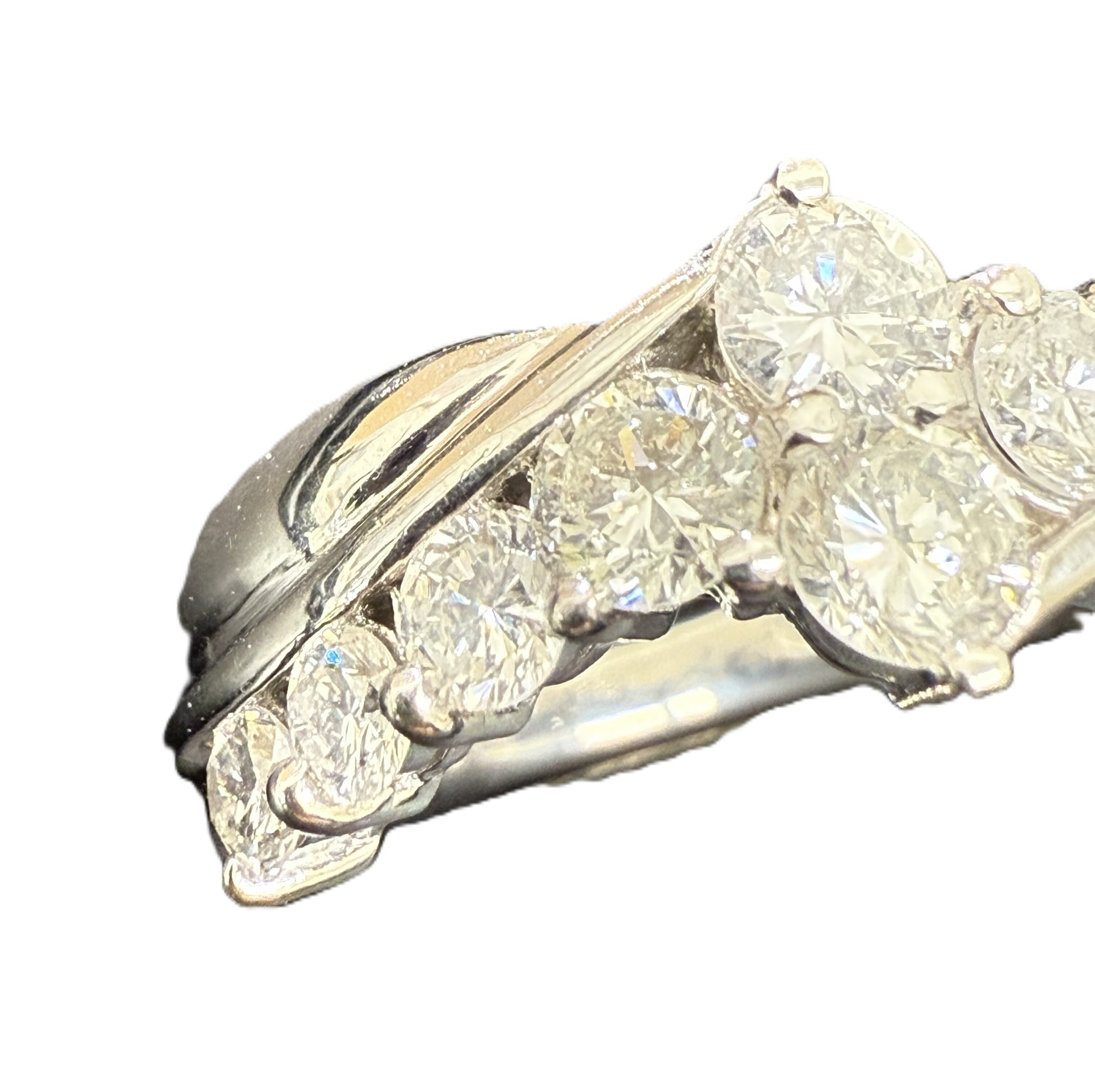 D1.00ct Pt900 10.1g Ring 