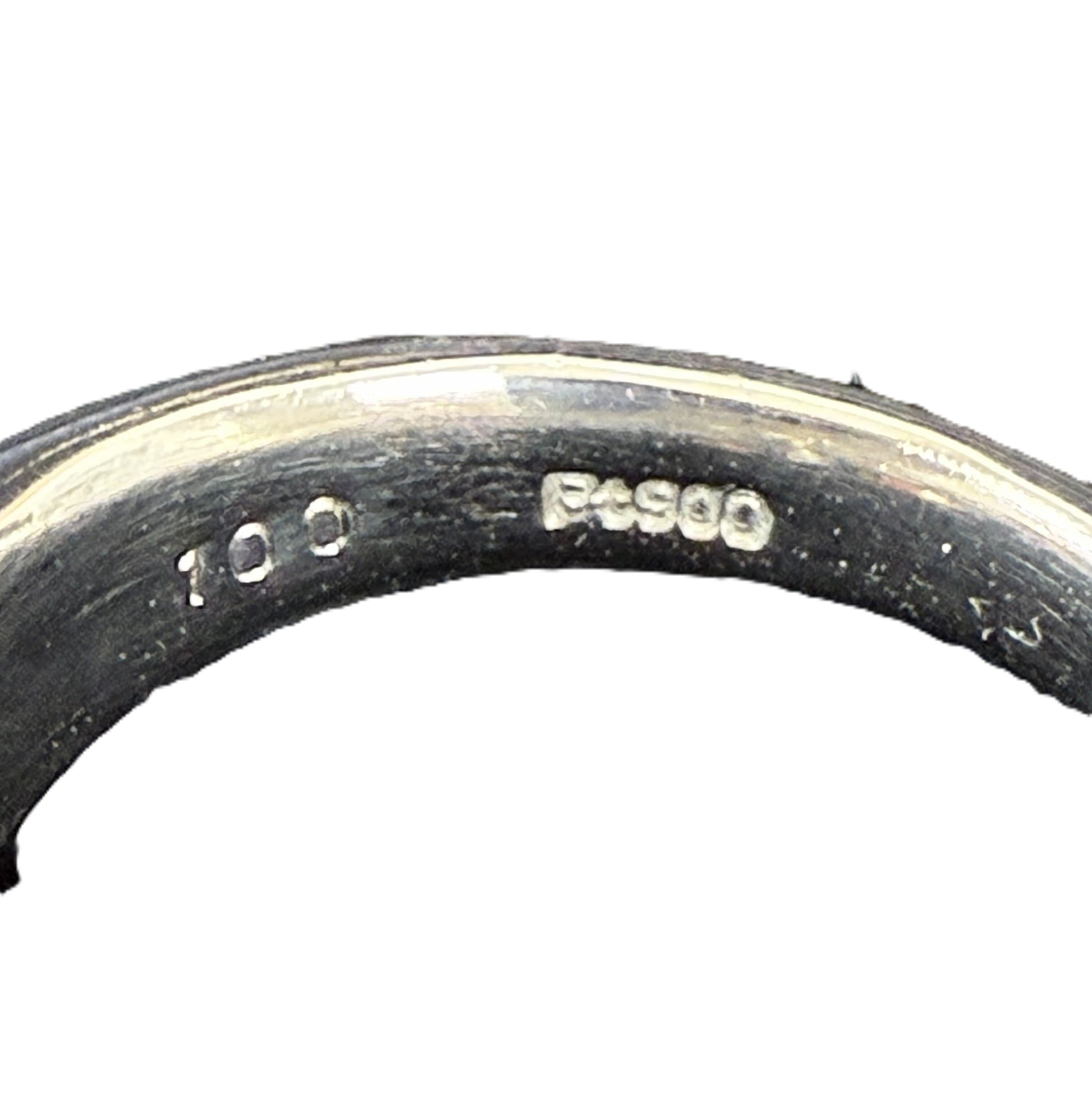 D1.00ct Pt900 10.1g Ring 