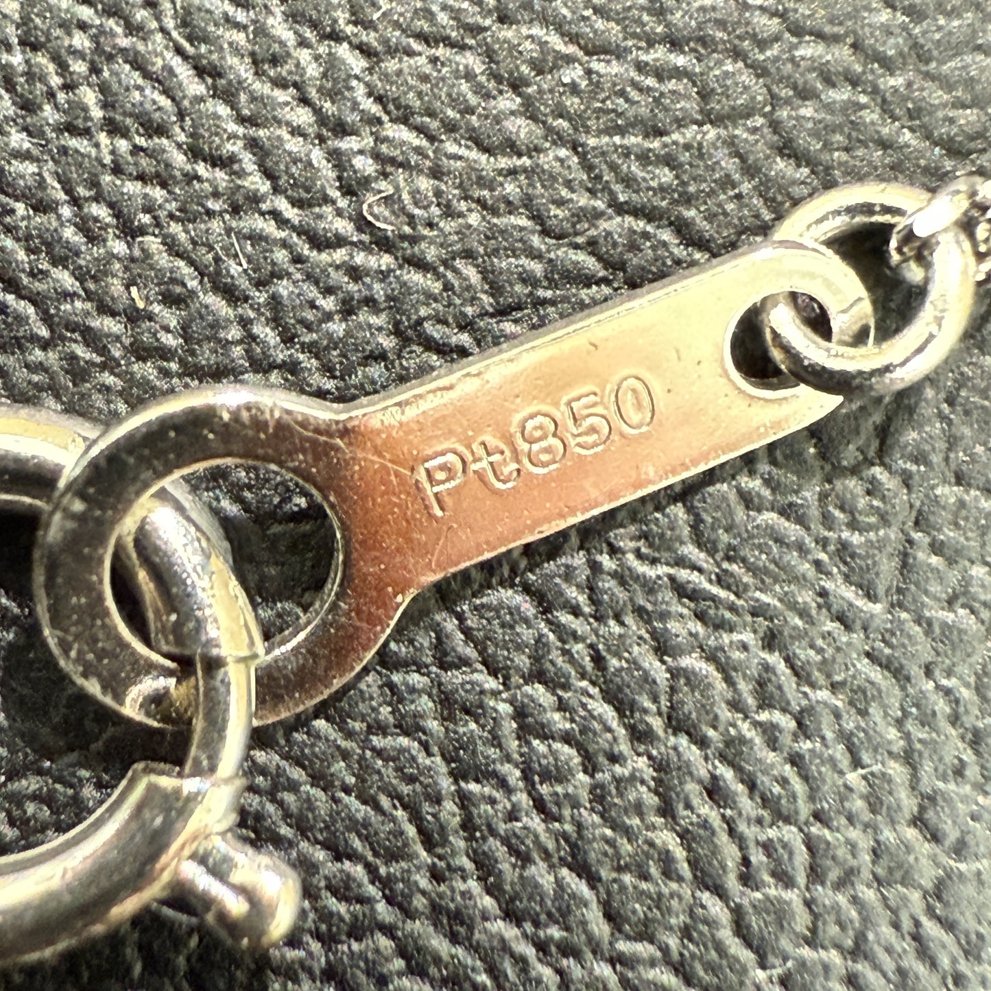 D0.50ct Pt900/850 3.9g Necklace 