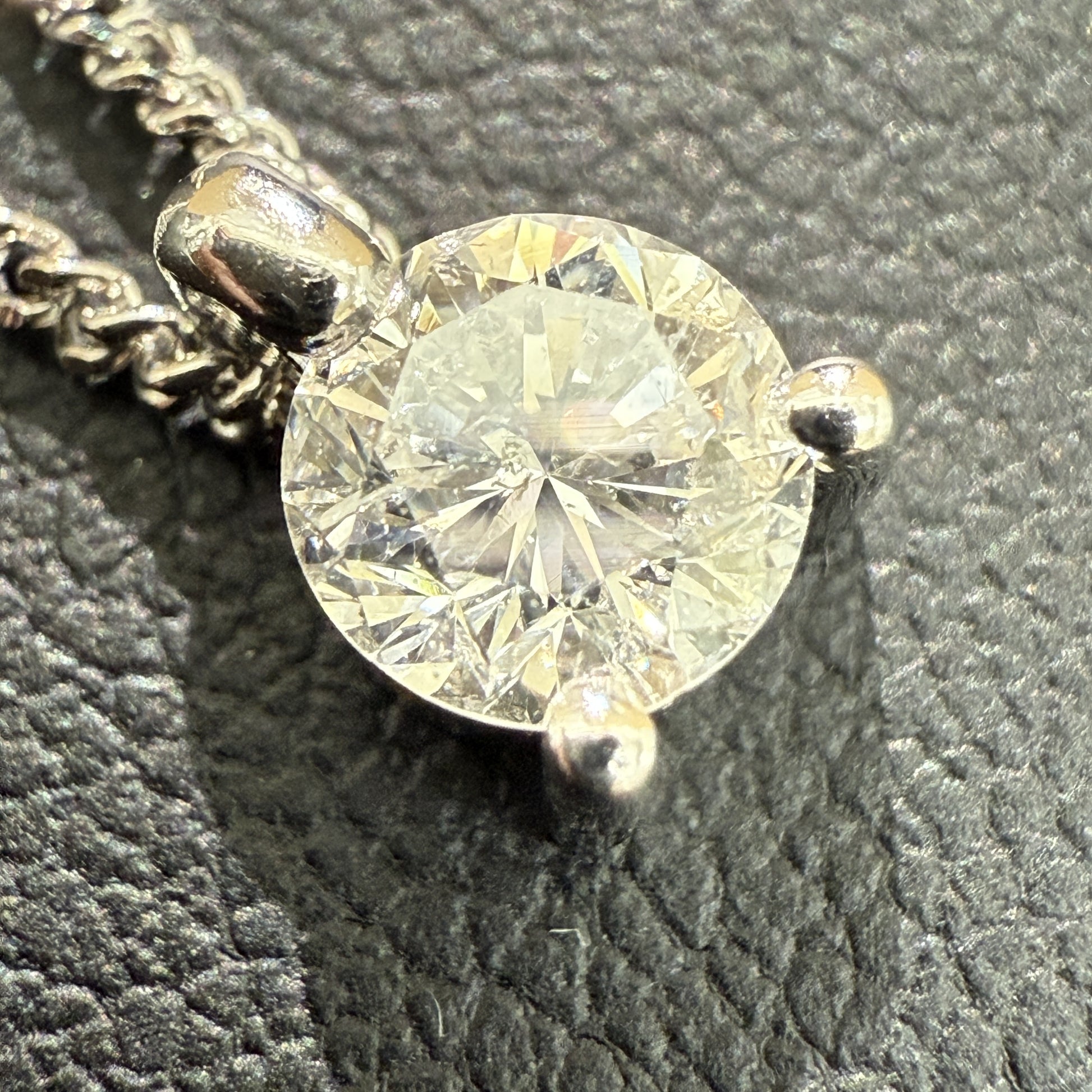 D0.50ct Pt900/850 3.9g Necklace 