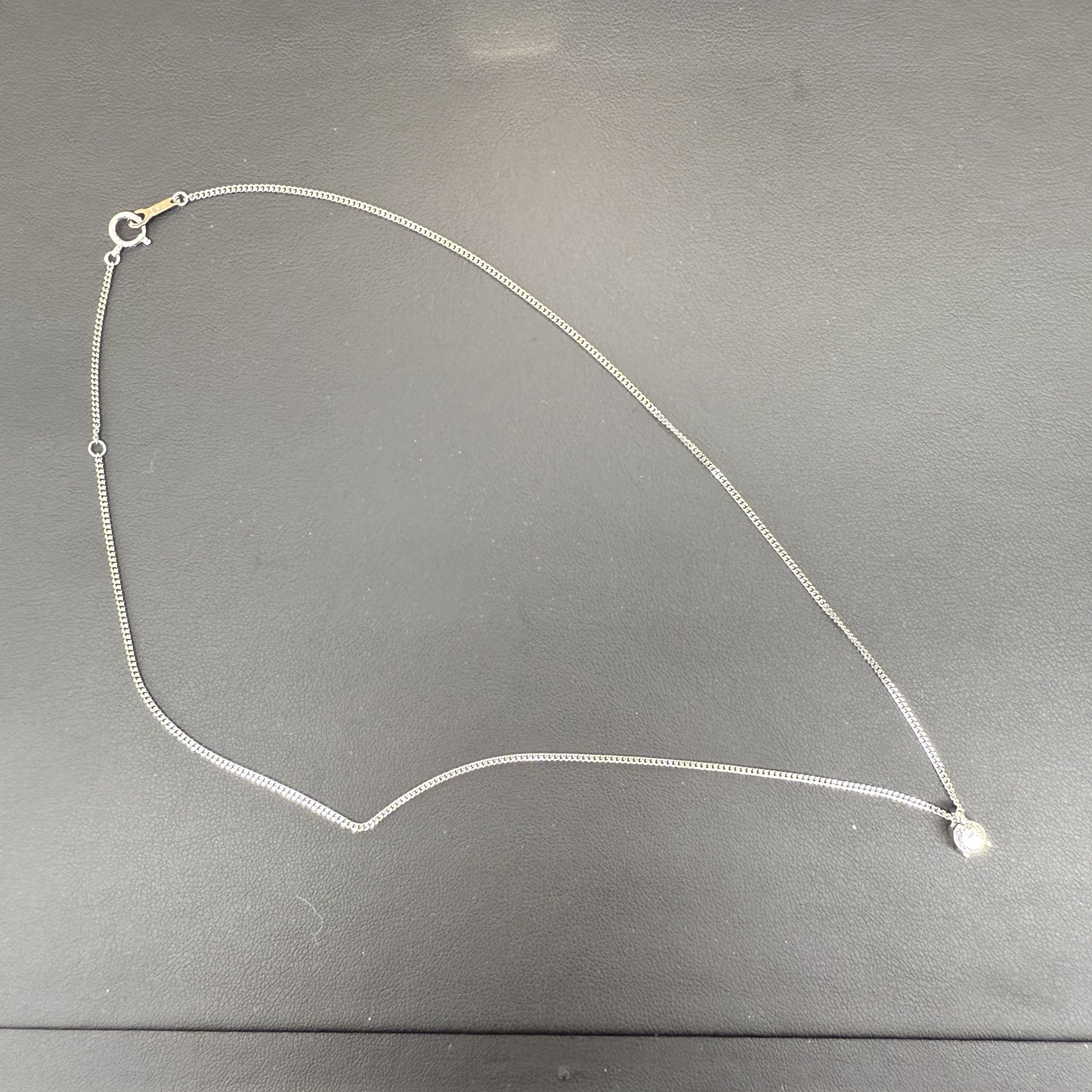 D0.50ct Pt900/850 3.9g Necklace 