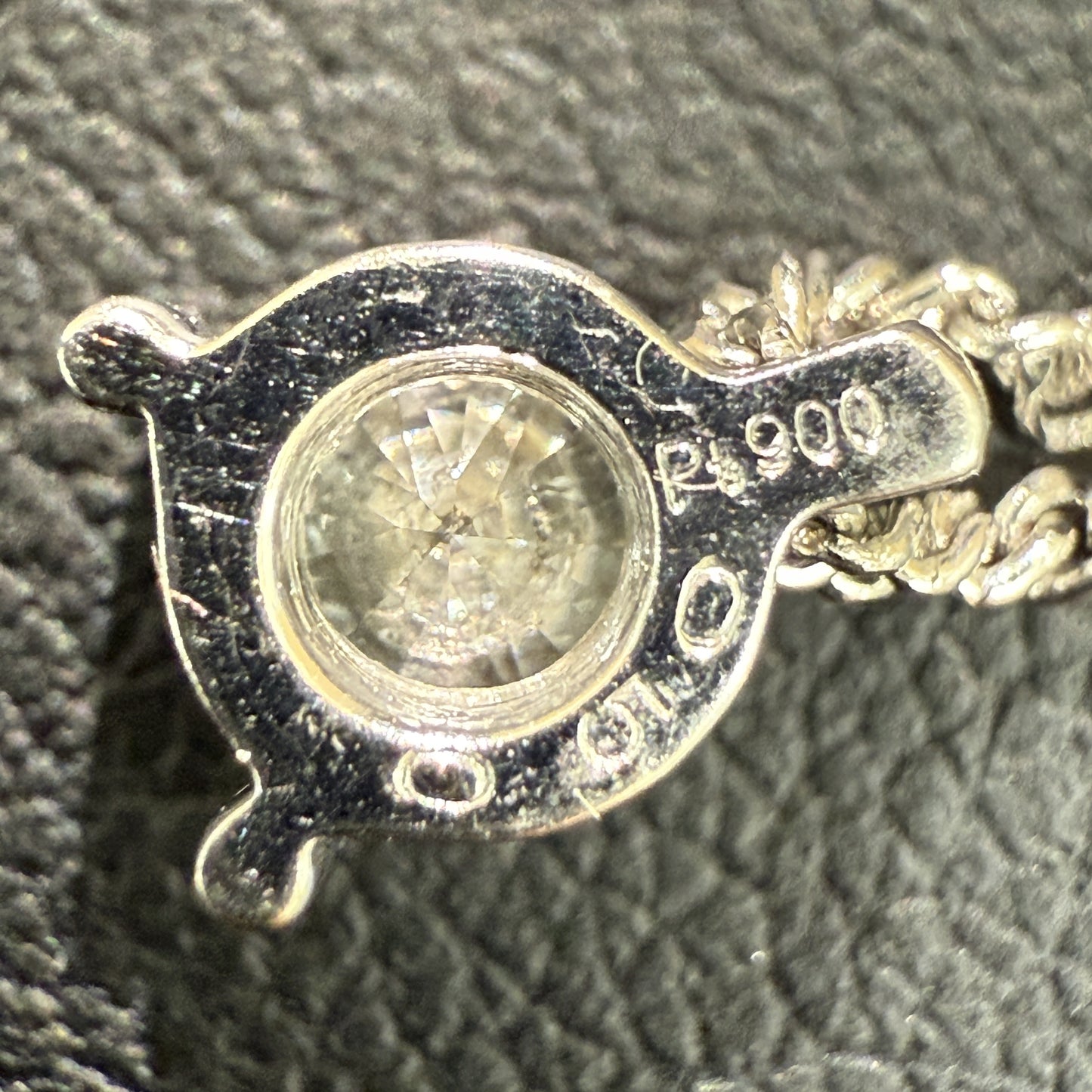 D0.50ct Pt900/850 3.9g Necklace 