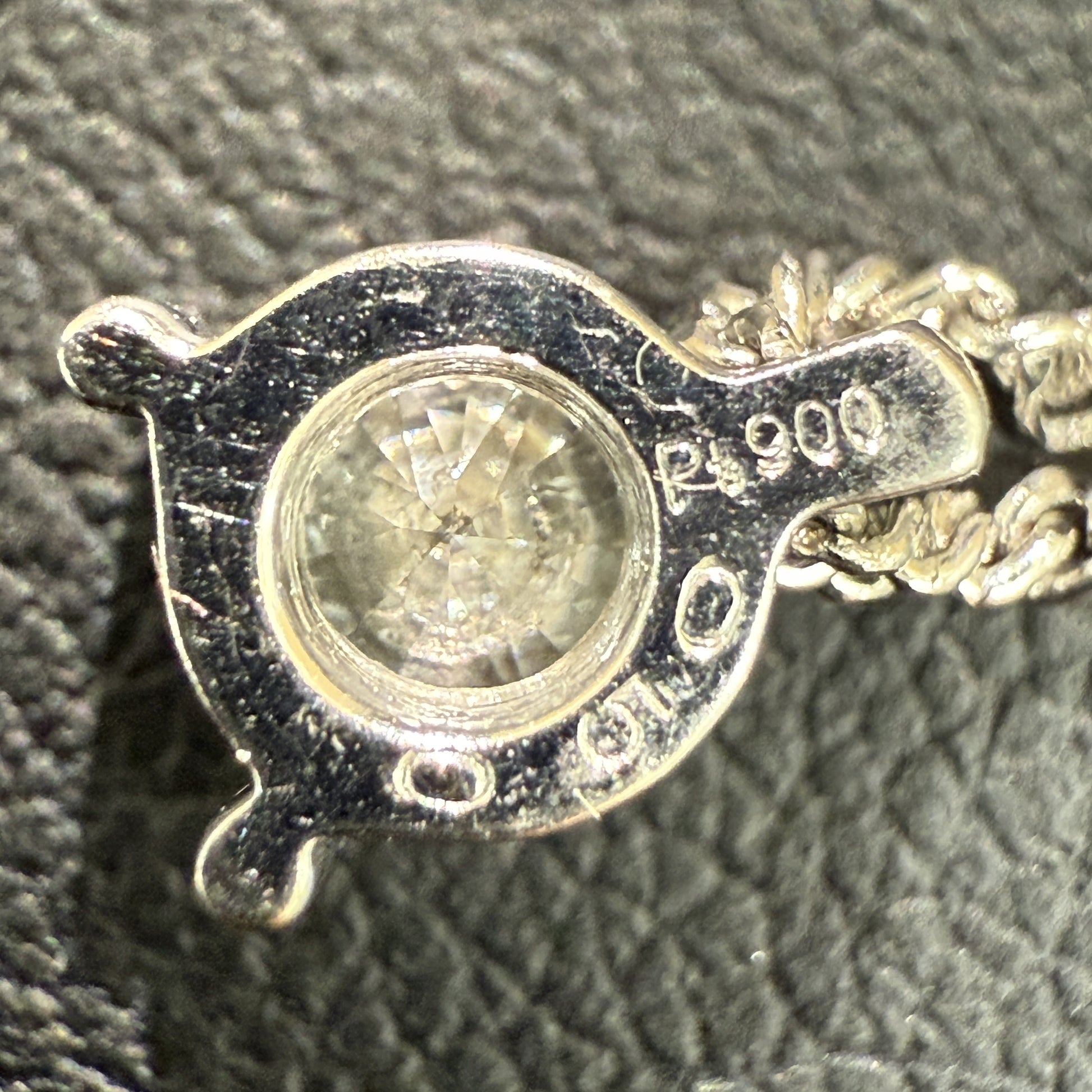 D0.50ct Pt900/850 3.9g Necklace 