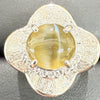 Chrysoberyl Cat's Eye 3.31ct D2.47ct Pt900 15.0g Ring 
