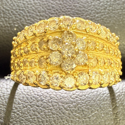 D1.00ct K18 4.2g Ring 