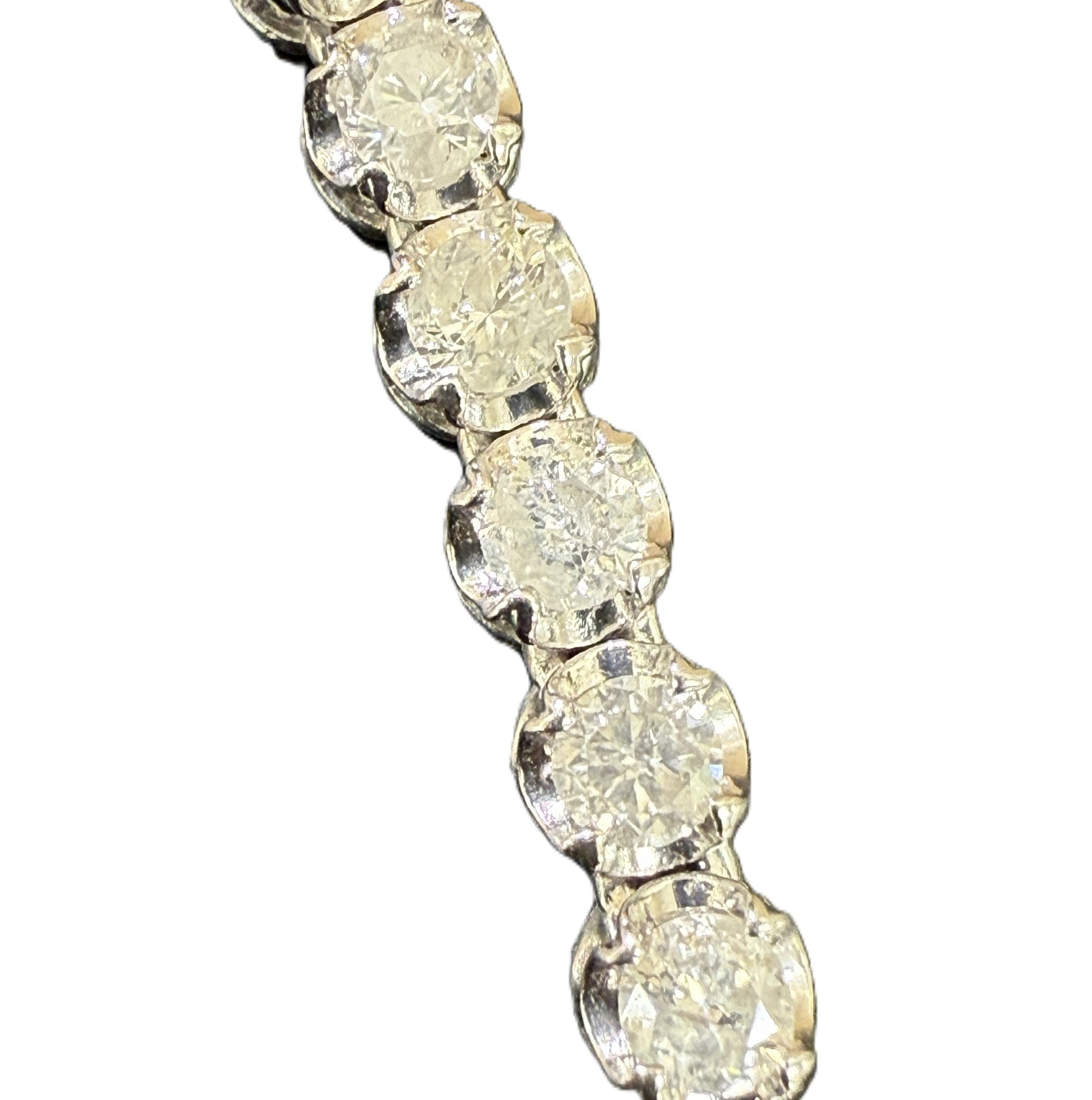 D10.01ct PT900/K18WG 24.2g Necklace 