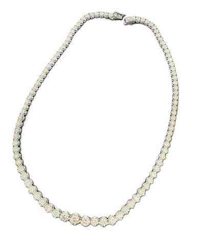 D10.01ct PT900/K18WG 24.2g Necklace 