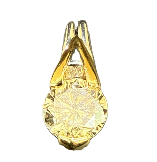 D1.29ct PT900/K18 2.8g Pendant Top 