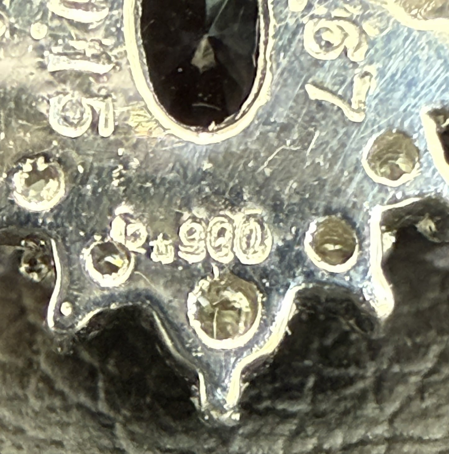 CRESCENT VERT Synthetic Stone 0.67ct D0.15ct PT900 2.0g Pendant Top 