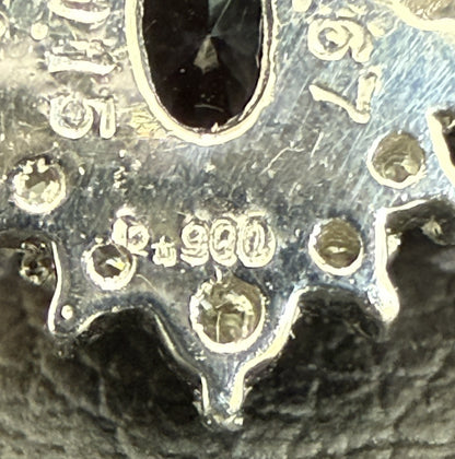 CRESCENT VERT Synthetic Stone 0.67ct D0.15ct PT900 2.0g Pendant Top 