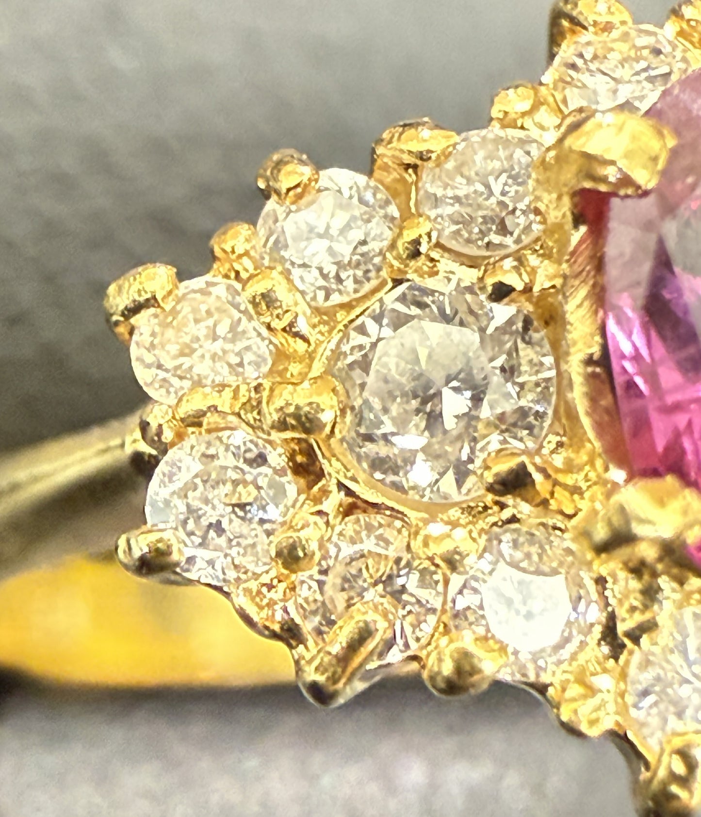 R0.45ct D0.30ct K18 2.3g Ring 