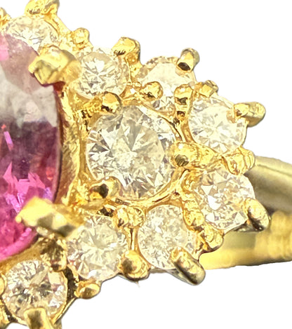 R0.45ct D0.30ct K18 2.3g Ring 