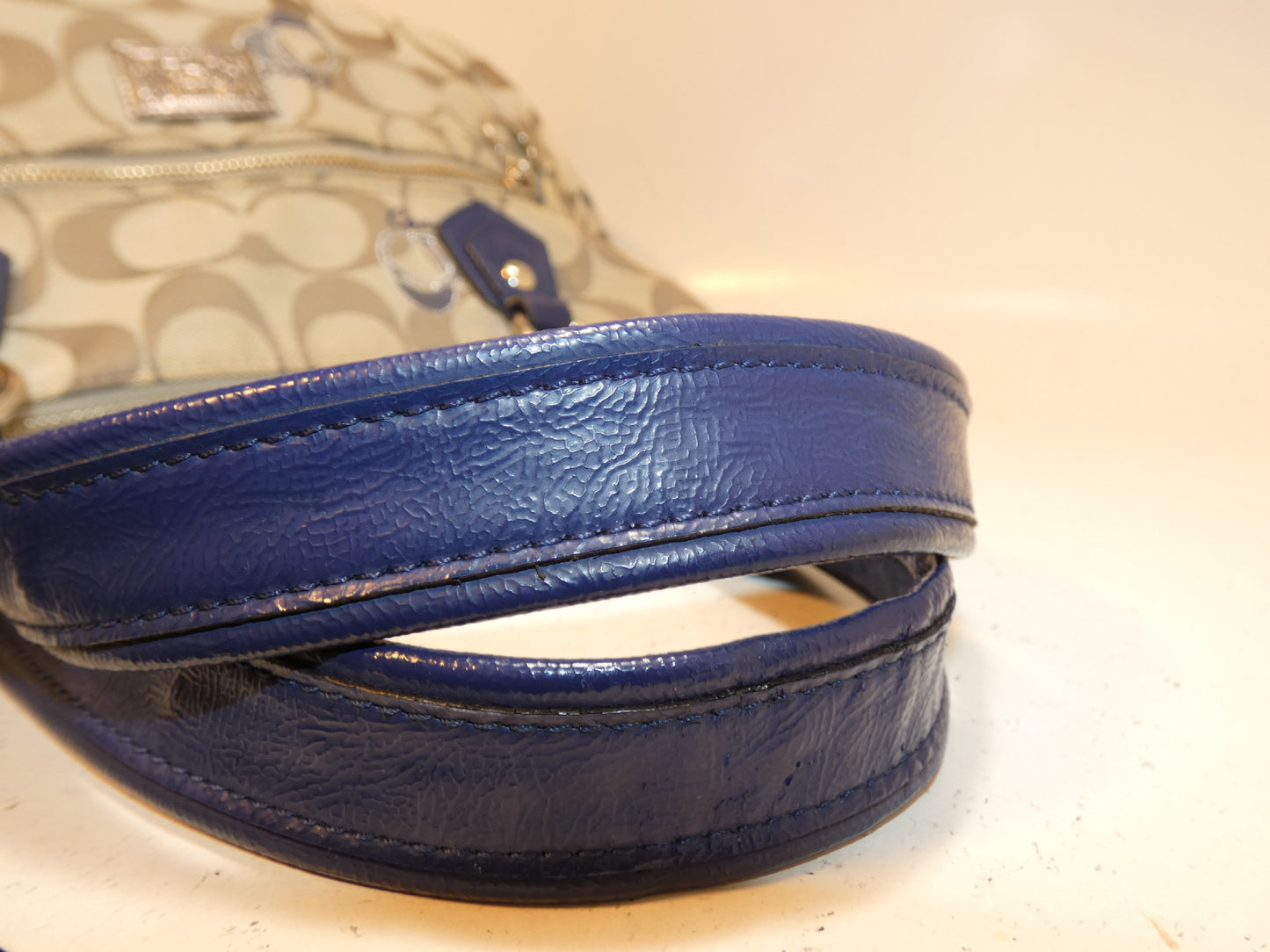 COACH Signature Canvas Shoulder Handbag