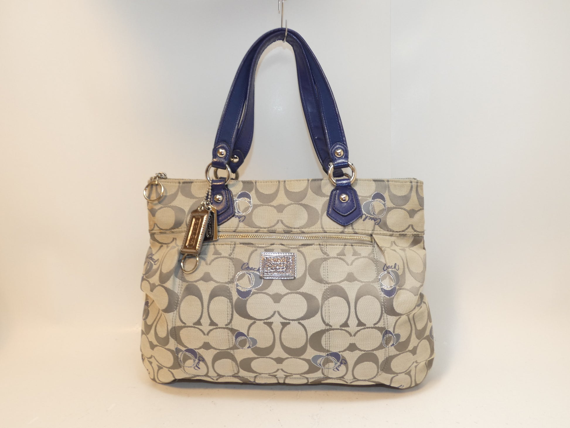 COACH Signature Canvas Shoulder Handbag