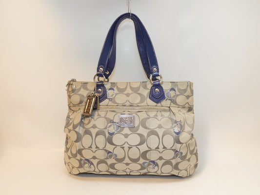 COACH Signature Canvas Shoulder Handbag