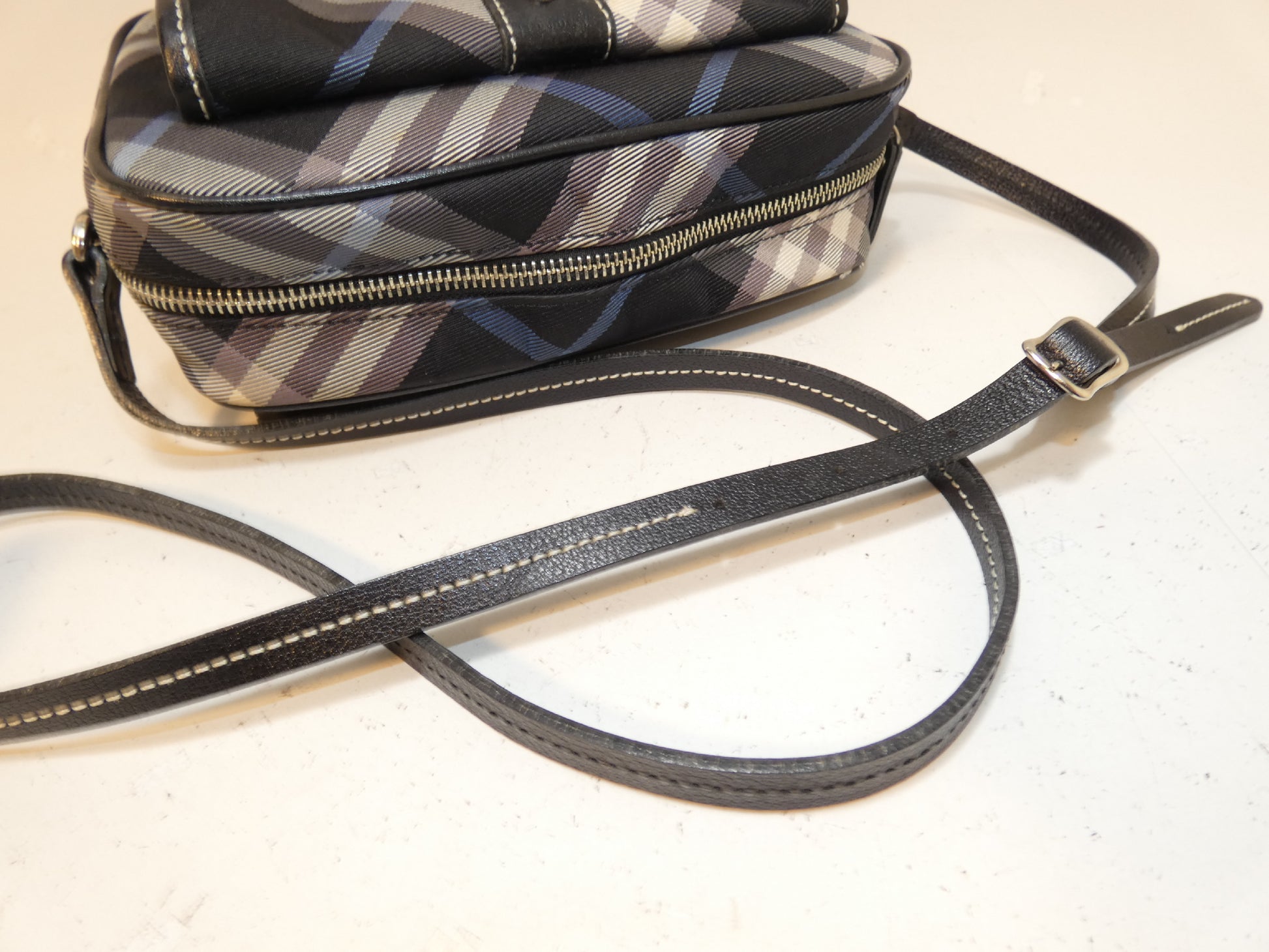 BURBERRY Nova Check Front Belt Nylon Shoulder Bag