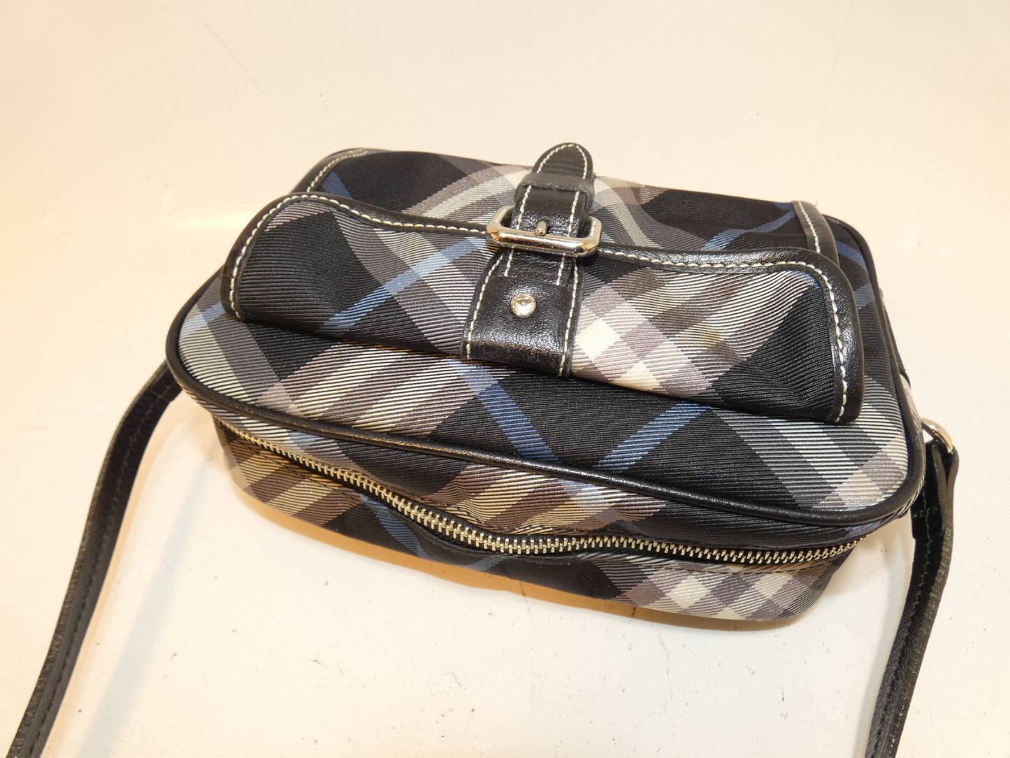 BURBERRY Nova Check Front Belt Nylon Shoulder Bag