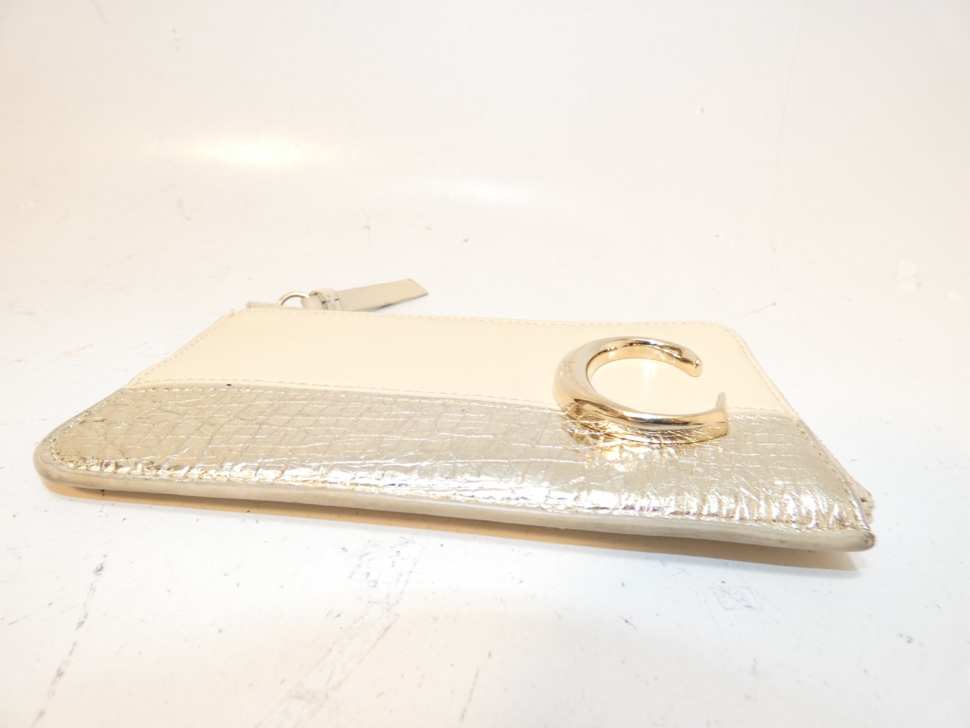 Chloe C motif leather coin case