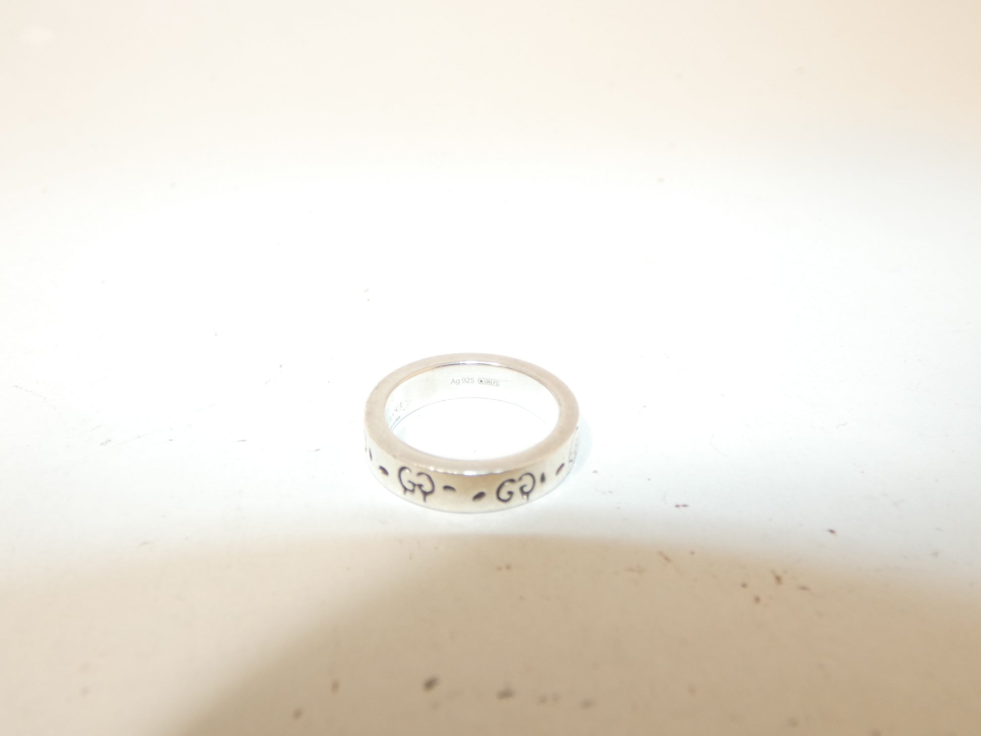 GUCCI Ghost Logo Ring