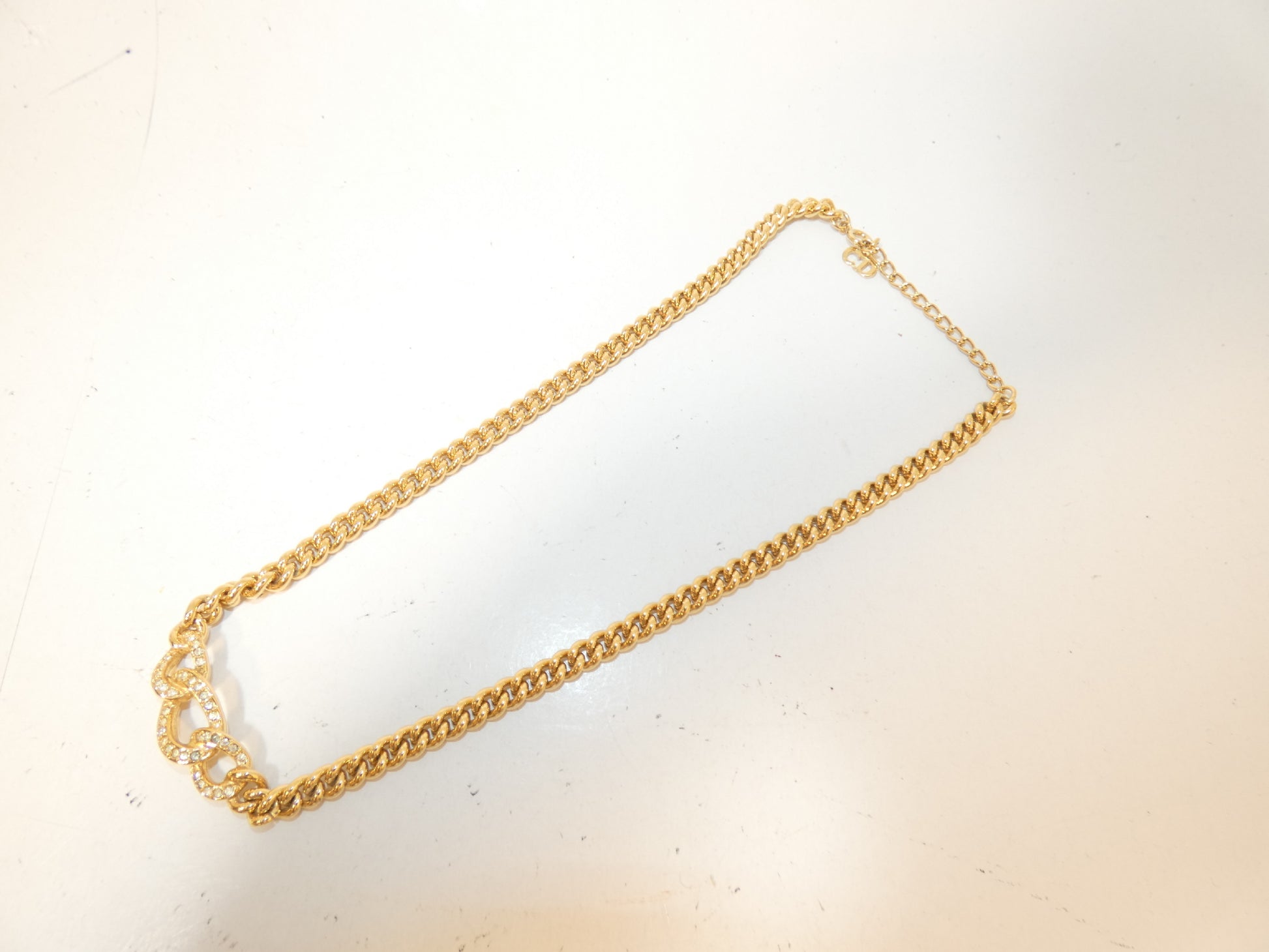 Dior Rhinestone GP Necklace