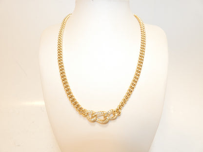 Dior Rhinestone GP Necklace