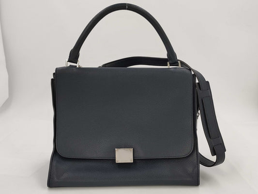 CELINE Trapeze Shoulder Bag Navy