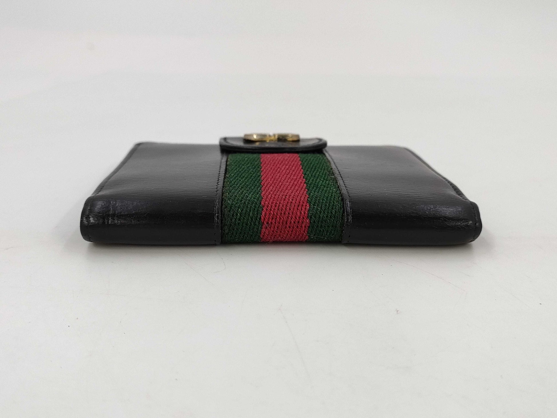 GUCCI Sherry Line Leather Mini Wallet