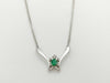 E0.12ct Diamond PT900/850 4.0g Necklace 