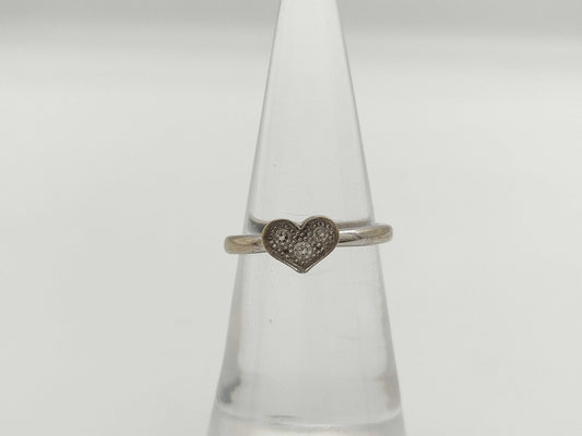 Diamond K18WG 2.5g Ring 