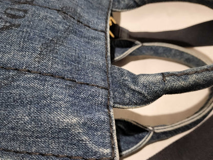 PRADA Prada Canapa Denim 2-Way Shoulder Bag