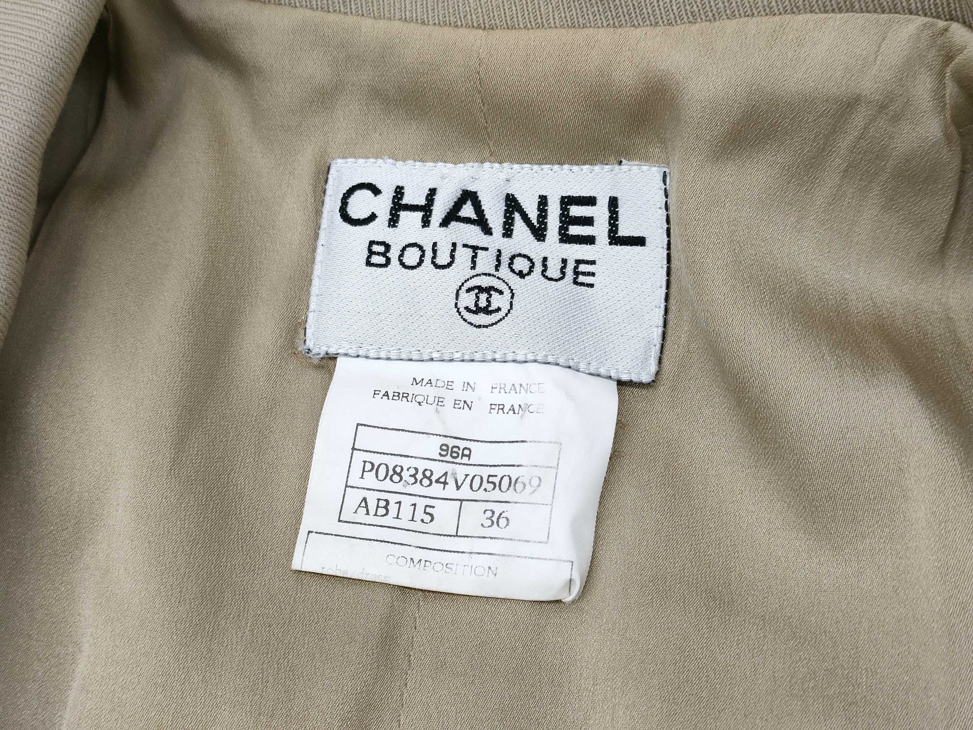 CHANEL 96A Women's Coat Size 36