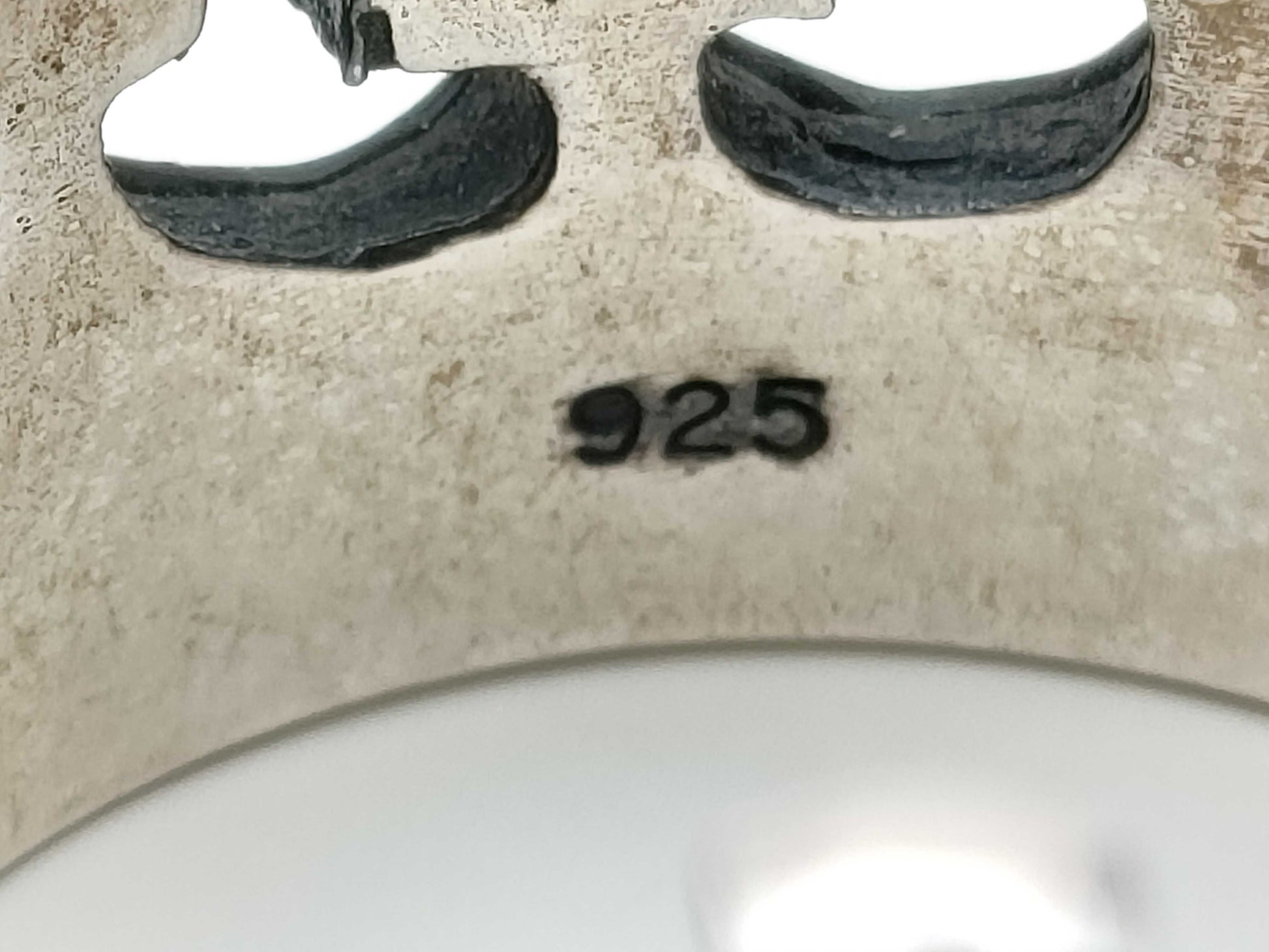 Royal Order Large Crown Cross Ring SV925 Silver Onyx Ring