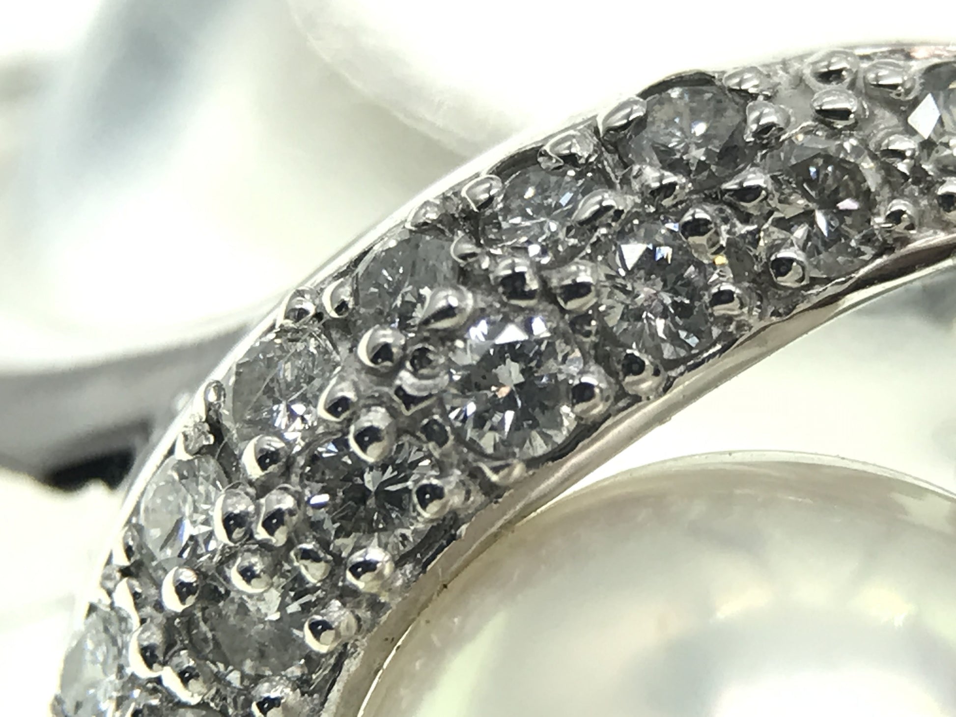 Pearl diameter: approx. 9.2mm, D0.43ct, PT900, 9.4g, Ring 