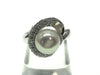 Pearl diameter: approx. 9.2mm, D0.43ct, PT900, 9.4g, Ring 
