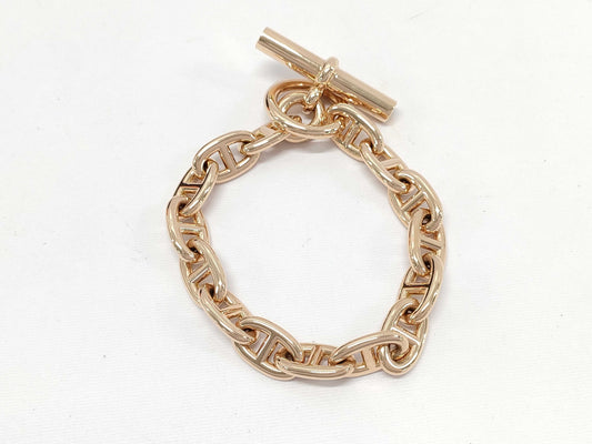 HERMES Chaine d'Ancre MM 15-link PG Au750 78.7g Bracelet/Bangle 