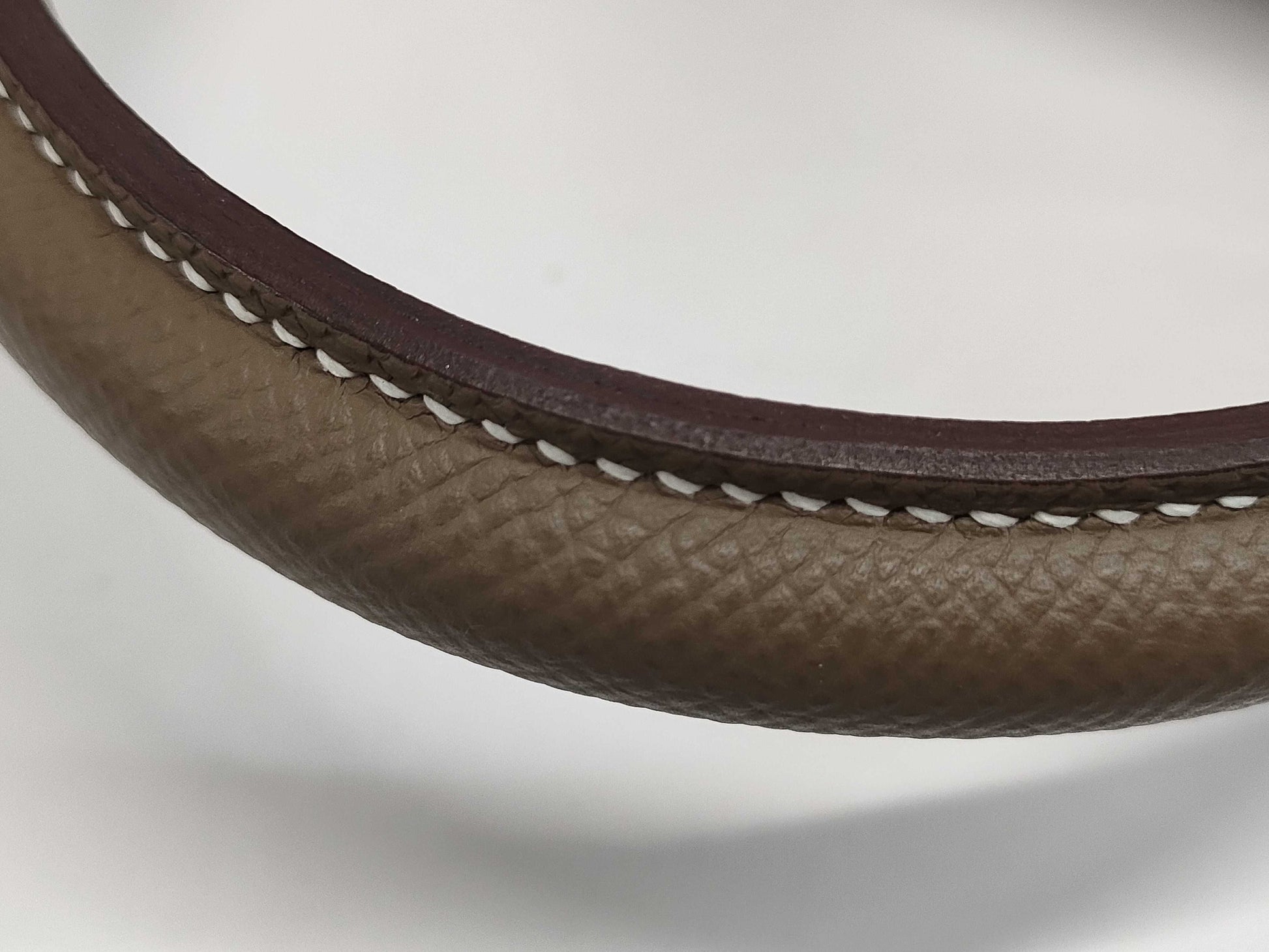 HERMES Kelly 25 Etoupe x Silver Hardware x Epson B Stamp Handbag