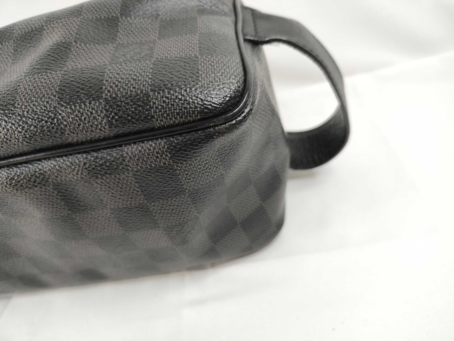 LOUIS VUITTON Damier Graphite Toilette Pouch N47625 BA0123 Handbag
