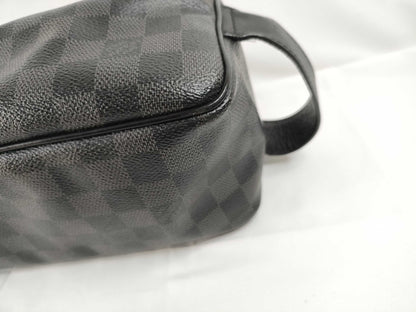LOUIS VUITTON Damier Graphite Toilette Pouch N47625 BA0123 Handbag
