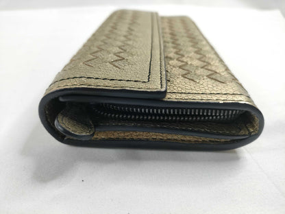 BOTTEGA VENETA Metallic Long Wallet