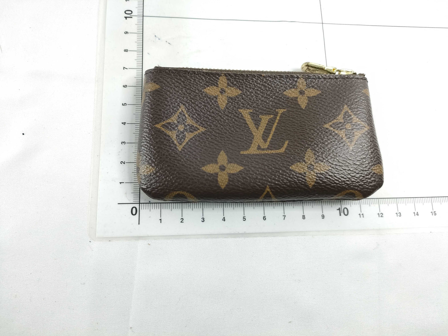 LOUIS VUITTON Monogram Pochette Cle CT2282 Coin Case