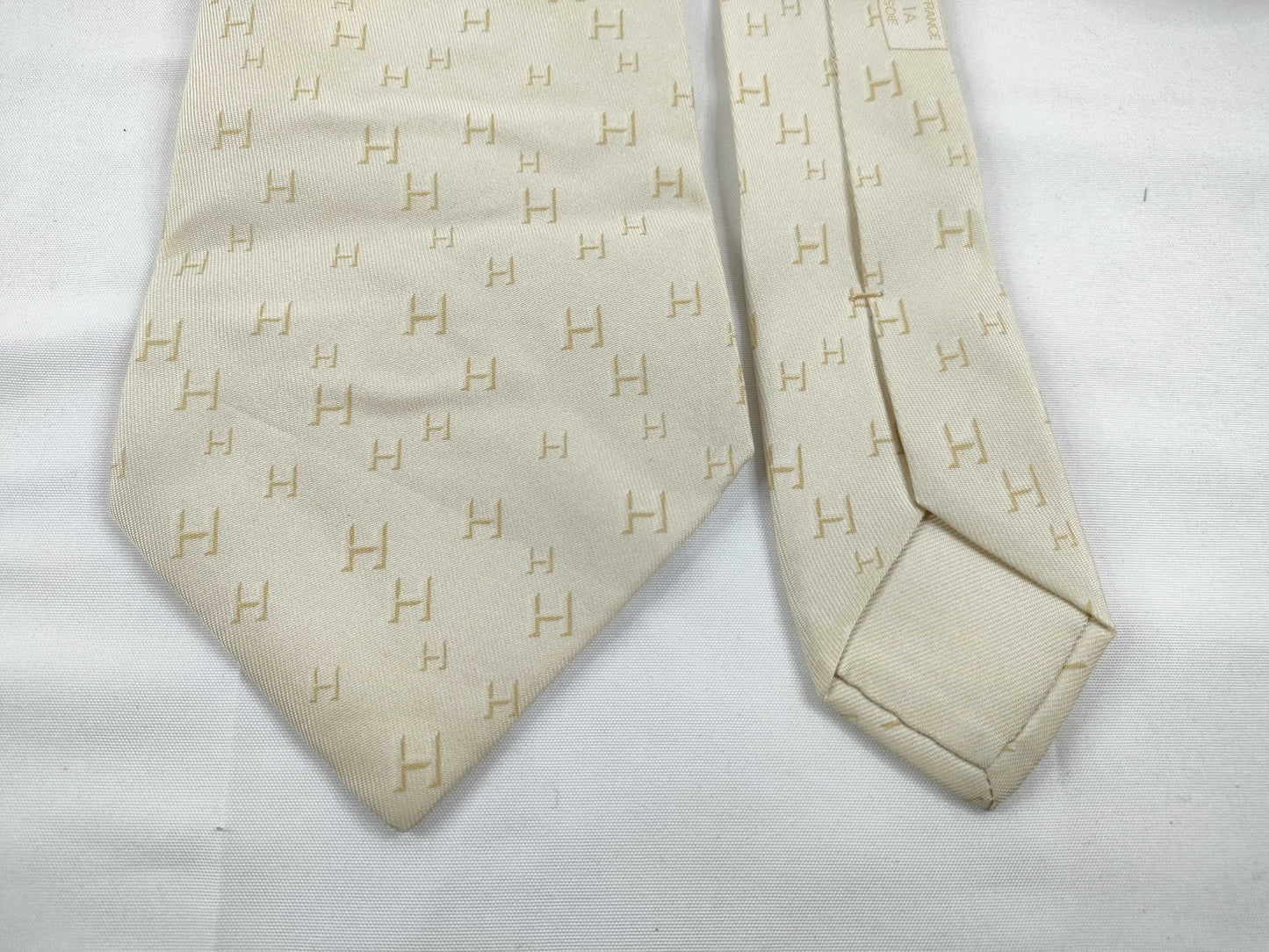 HERMES Hermes Tie Cream Other Accessories