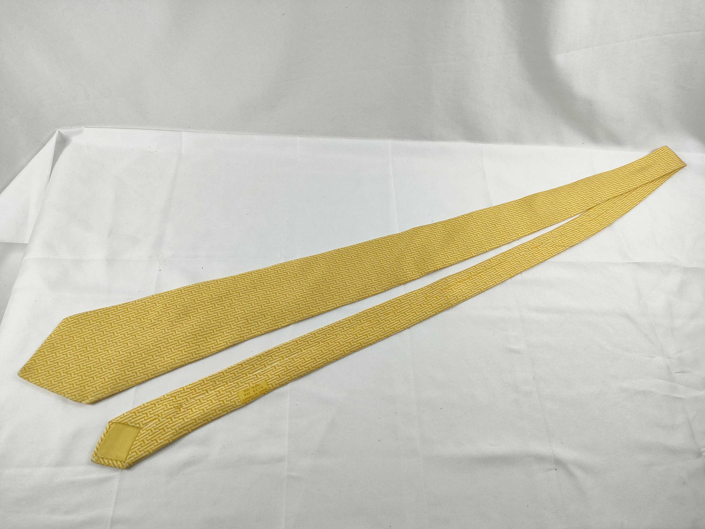 HERMES Hermes Tie Yellow Other Accessories